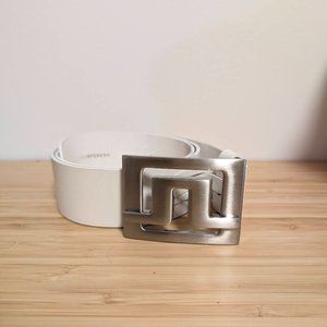 J.Lindeberg - White belt (size 30") - Genuine Leather